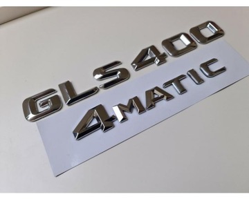 GLS400 4MATIC STŘÍBRNÁ CHROM PÍSMENO Z ČÍSLO  ZADNÍM
