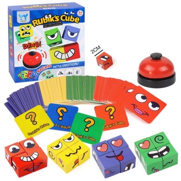 Gra Planszowa dla dzieci Puzzle Cube Zmień twarz Planszówka dla Dzieci