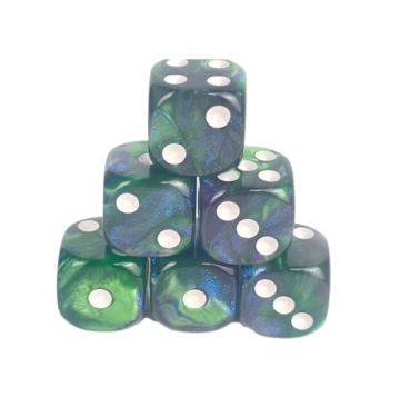 НАБОР ИЗ 10 КУБИКОВ D6 для РПГ «ОПАСНЫЕ ДЖУНЛИ», ШЕСТИГРАННЫЕ КУБИКИ 1,6 СМ