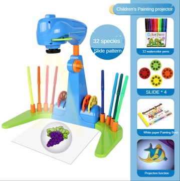 ПРОЕКТОР ДЛЯ ОБУЧЕНИЯ РИСОВАНИЮ, СИНИЙ 32