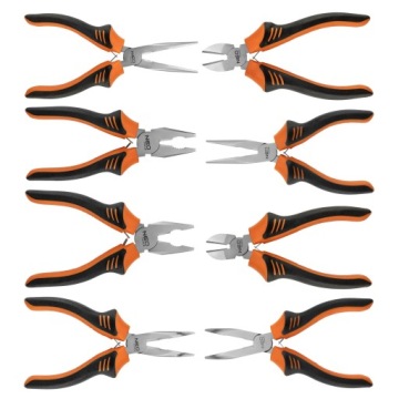 НАБОР КОМБИНИРОВАННЫХ ЩИПЦОВ NEO Tools 160-180ММ, 8 ШТ. С РАСШИРЕННЫМИ СТОРОНАМИ