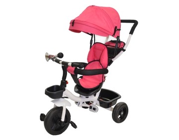 TRIKE BIKE 6in1 WALKER ВРАЩАЮЩИЕСЯ РЕМНИ БЕЗОПАСНОСТИ РОЗОВЫЕ