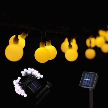 1~2PC Camping LED Solar String Light Outdoor Wate