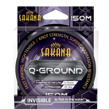 ŻYŁKA SAKANA Q-GROUND SZARA 0,25mm/150m/15,2kg !!!