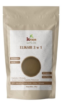 KVAAS SZAMPON ELIKSIR 3W1 AMLA ARITHA SHIKAKAI 100