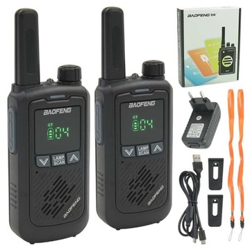 2x BAOFENG BF-T17 KRÓTKOFALÓWKA WALKIE TALKIE RADIOTELEFON ZESTAW 2SZT