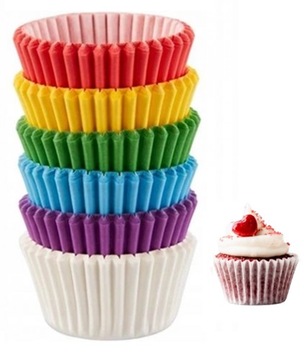 PAPIEROWE FOREMKI PAPILOTKI MUFFINKI BABECZKI DO PIECZENIA 100 szt