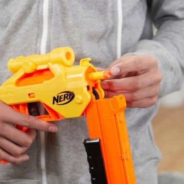 МЕГА НАБОР NERF ALPHA 5 В 1, 5 ПУСКОВ, 30 ДАРТС