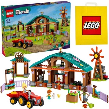 LEGO 42617 FRIENDS Rezerwat zwierząt gospodarskich FARMA + TORBA PREZENTOWA