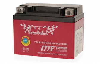 Akumulator żelowy do mini quada atv 4Ah YTX4L-BS