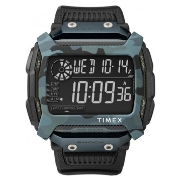 Timex zegarek męski cyfrowy 100 m wodoodporny SHOCK RESISTANT TW5M18200