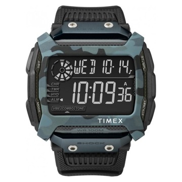 Zegarek męski militarny Timex Command Shock Black alarm wibracyjny