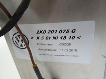 VW CADDY 1.4 ТОПЛИВНЫЙ БАК ДЛЯ КПГ 2K0201075G 2019R
