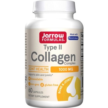 JARROW FORMULAS TYPE II COLLAGEN 60CA KOŚCI STAWY