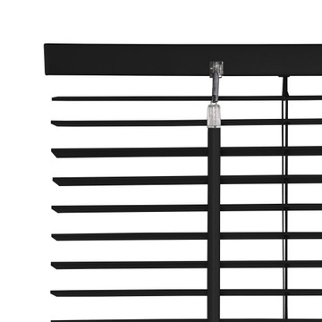 Деревянные жалюзи на заказ, ЧЕРНЫЕ, 80х140, 25мм.