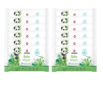 BABY WIPES CHUSTECZKI NAWILŻANE WODĄ 12x64SZT