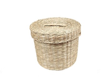 Pudełko pojemnik z trawy morskiej O18xH14cm L