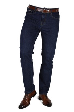 SPODNIE MĘSKIE JEANS ST.L-GRANATOWE W39 L32 PAS 102-104