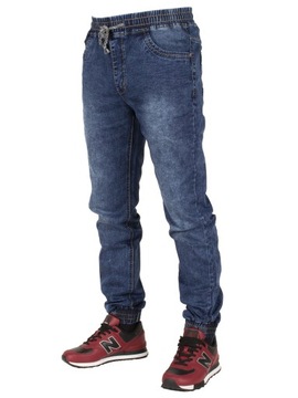 Spodnie męskie jogger jeans W:38 granatowe