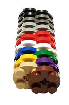 LEGO 4032 PŁYTKA 2X2 OKRĄGŁA MIX KOLORÓW 20 SZT