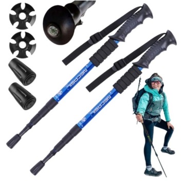 KIJKI TREKKINGOWE DO NORDIC WALKING KIJE TREKINGOWE GÓRSKIE SKŁADANE W GÓRY