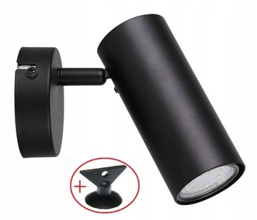 KINKIET LAMPA ŚCIENNA SPOT REFLEKTOR GU10 LED CZARNY COLLY
