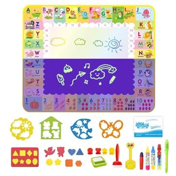 Kids Water Doodle Mat Dinosaur Style Drawing Mat Educational Toys Coloring
