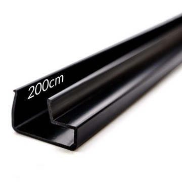 Wsuwka plastikowa L czarna na Spacewall 200cm