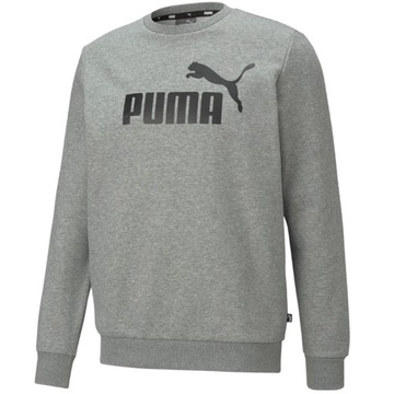 Bluza męska Puma ESS Big Logo Crew FL szara 586678 03 L