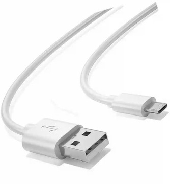 PLAYBRUSH kabel micro USB biały mocny transmisja danych 36 cm