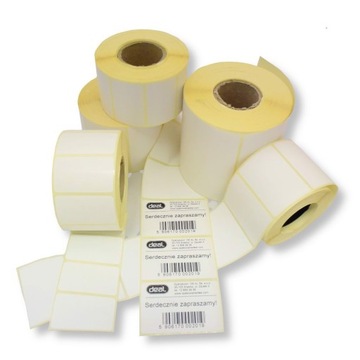 Etykiety samoprzylepne 55x46 400etykiet na rolce