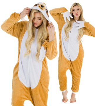 KOMBINEZON ONESIE PIŻAMA DRES LENIWIEC rozm. S