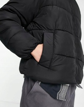 Jack&Jones NG3 ghv krótka czarna pikowana kurtka puffer S