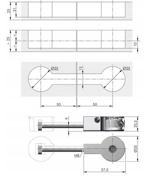 РАЗЪЕМ QUICK ITALIANA 100 ММ ДЛЯ СТОЛЕШНИЦ – 2 КОМПЛЕКТА