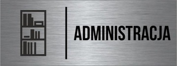 TABLICZKA Administracja Aluminium Piktogram