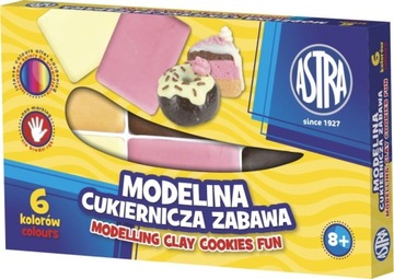 Modelina cukiernicza zabawa 6 kolorów Astra