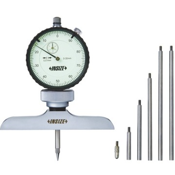 Dokładny Głębokościomierz zegarowy zakres 300mm Insize 2342-202
