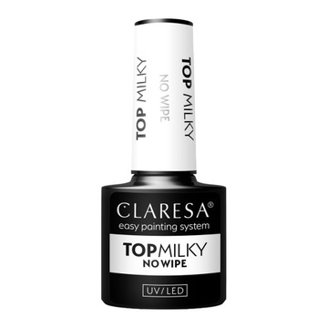 CLARESA TOP MILKY NO WIPE MILKY TOP UV/LED