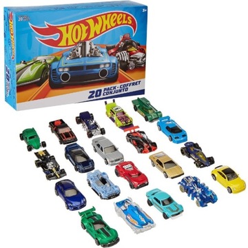 HOT WHEELS DWUDZIESTOPAK AUTEK ZESATW 20 SAMOCHODZIKÓW DXY59