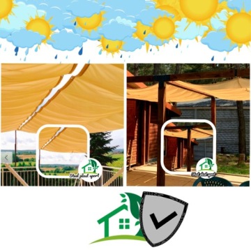 Парус для защиты от солнца выдвижной 3 линии 2,5x5 м