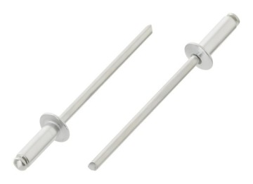 ЗАКЛЕПКИ 6х25 плоские АЛЮ/СТАЛЬ 250 шт.