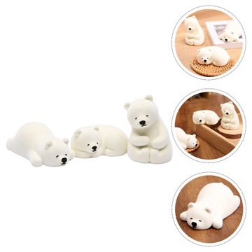 СТЕКЛЯННЫЕ ФИГУРКИ МОДЕЛИ БЕЛОГО МЕДВЕДЯ ДЕКОРАТИВНАЯ ОТДЕЛКА