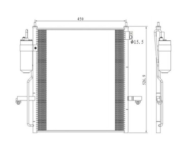 CHLADIČ KLIMATIZACE MITSUBISHI L200 12.05-