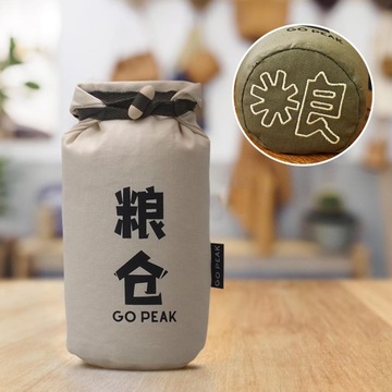 Многоразовая сумка для круп на шнурке Холщовая сумка Контейнер для пищевых продуктов Зерновой бежевый