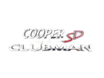 EMBLEMAT ZNACZEK NAPIS MINI COOPER SD CLUBMAN ORYG
