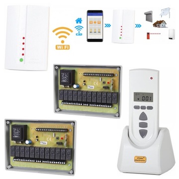 Komplet: 2x ST6H sterownik + STX pilot + WF1 ELMES