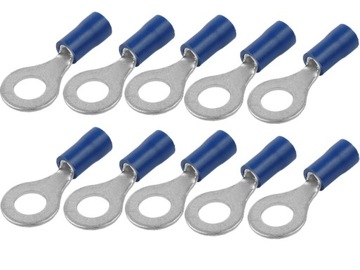 KONEKTOR OCZKOWY IZOLOWANY PŁASKI 6,5MM 10SZT