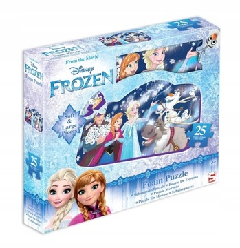 PUZZLE PIANKOWE FROZEN KRAINA LODU 25 ELEMENTÓW 3