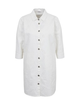 Biało-jeansowa damska sukienka koszulowa ORSAY