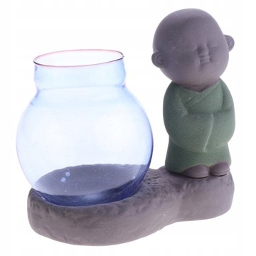 Ceramiczny buddyjski szklany pojemnik na rośliny